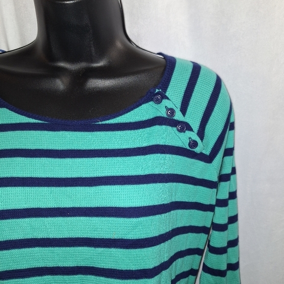 JC Penny striped shirt size large - Picture 3 of 6